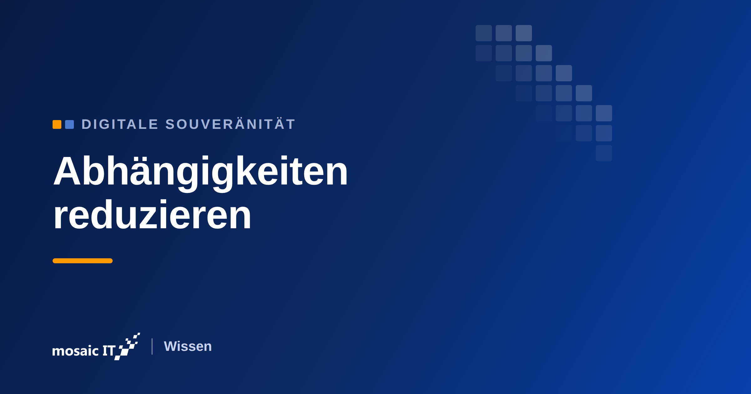 Digitale Souveränität – mosaic IT Wissen
