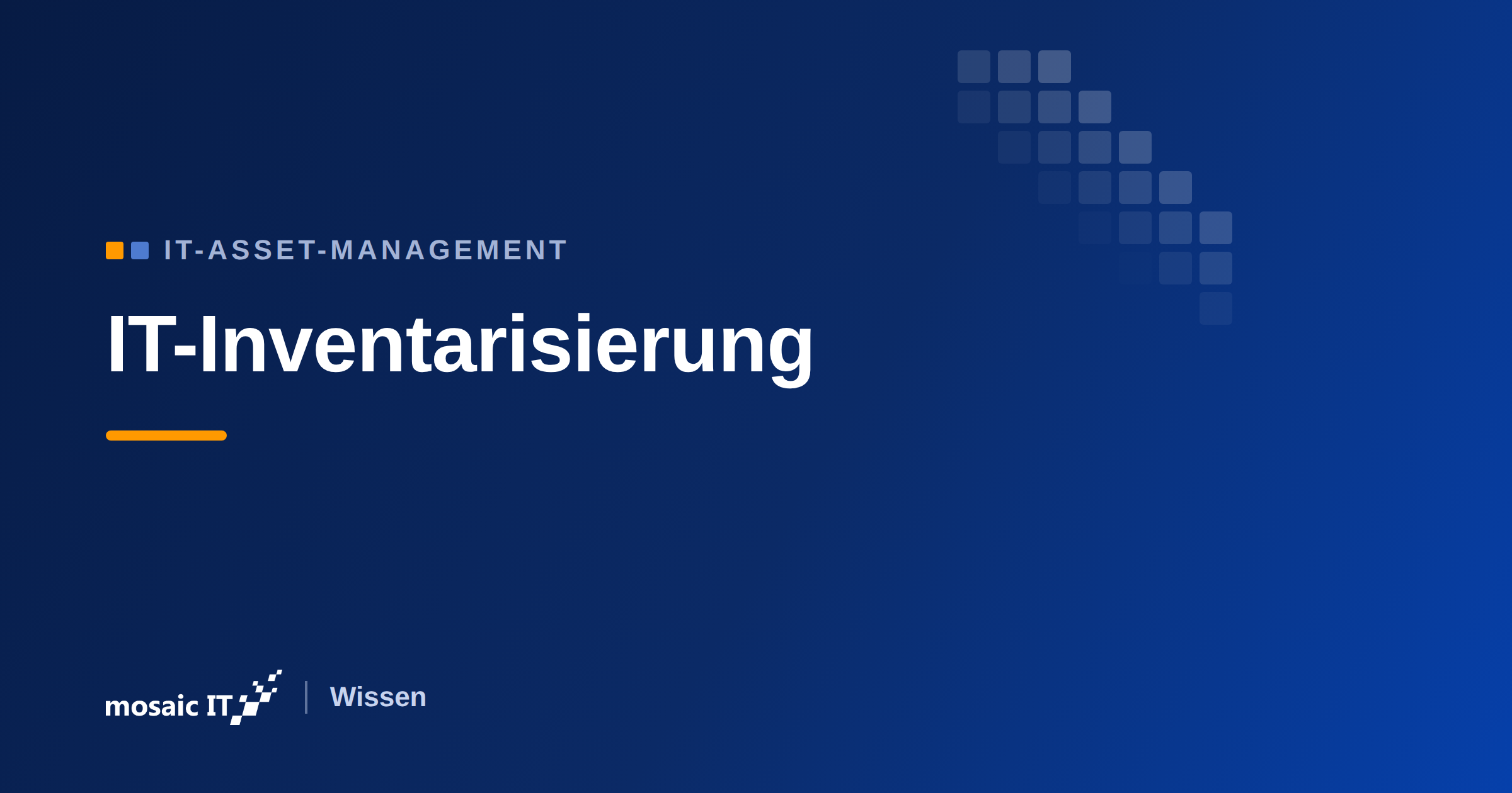 IT-Inventarisierung – mosaic IT Wissen
